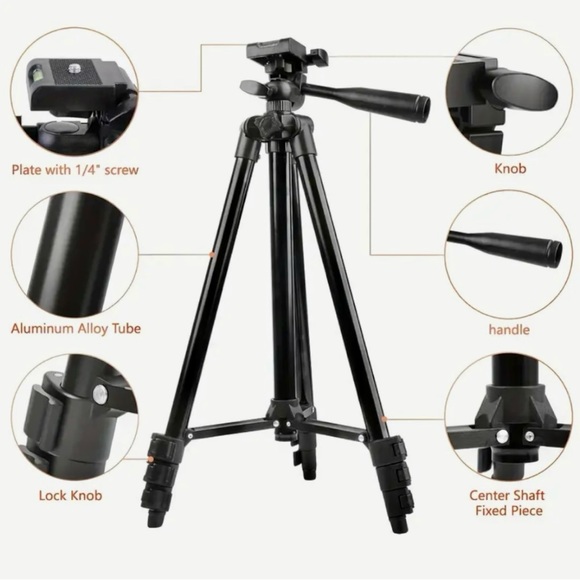 Other - On the Go Adjustable Metal Tripod | 50” Max approx